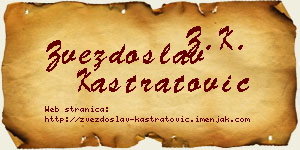 Zvezdoslav Kastratović vizit kartica
